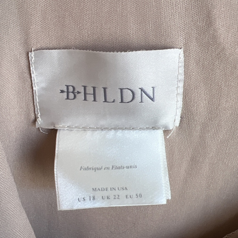 BHLDN Surrey Gown Dress  Anthropologie Sz 18 Gold Sequin Wedding Formal Prom NWT - Picture 4 of 12